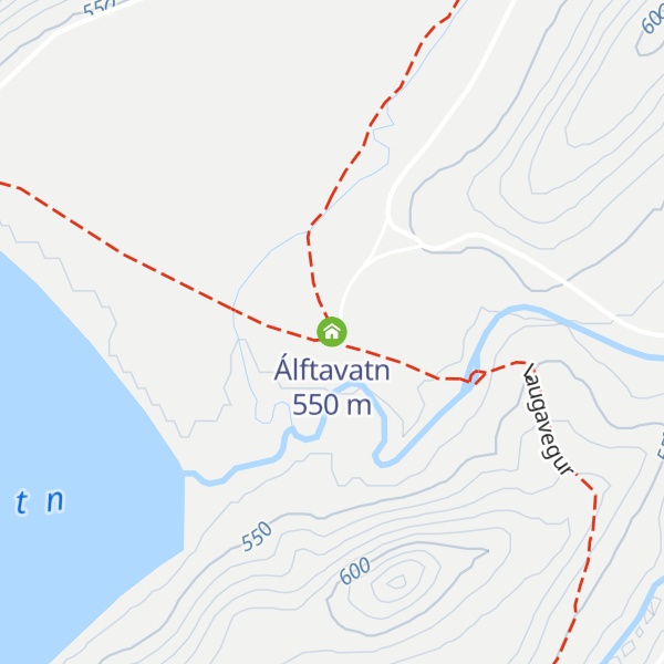Map of Álftavatn