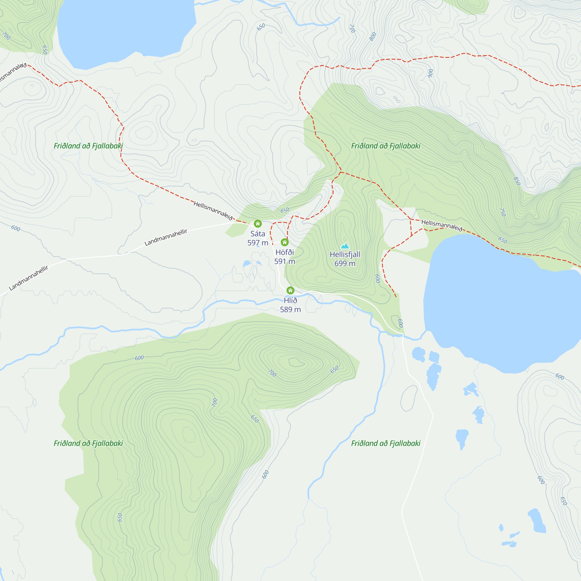 Hlíð map