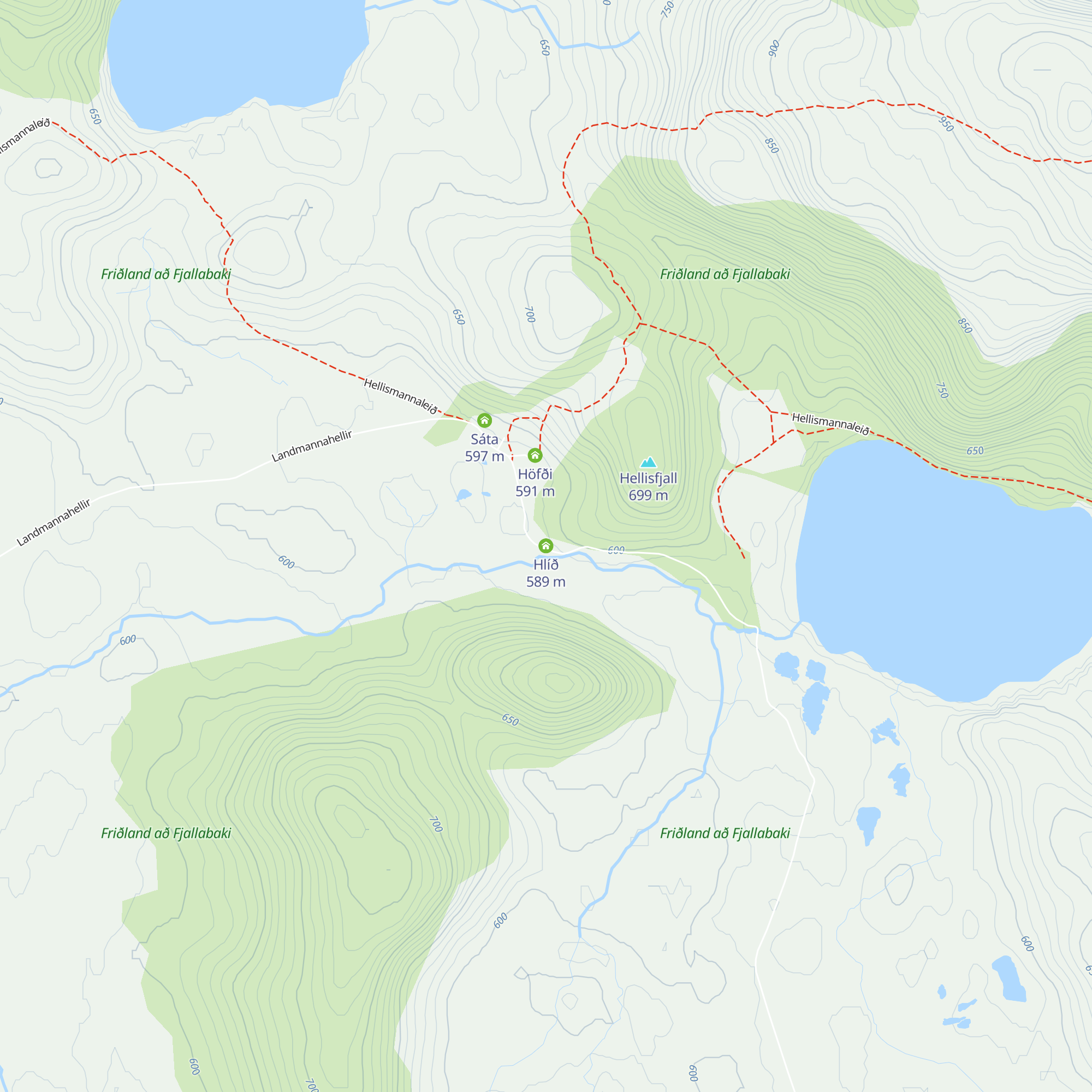 Hlíð map