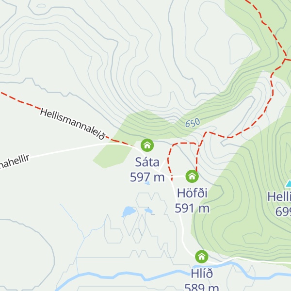 Map of Dyngja