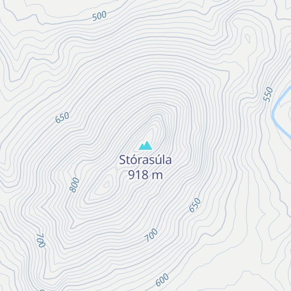 Map of Stórasúla