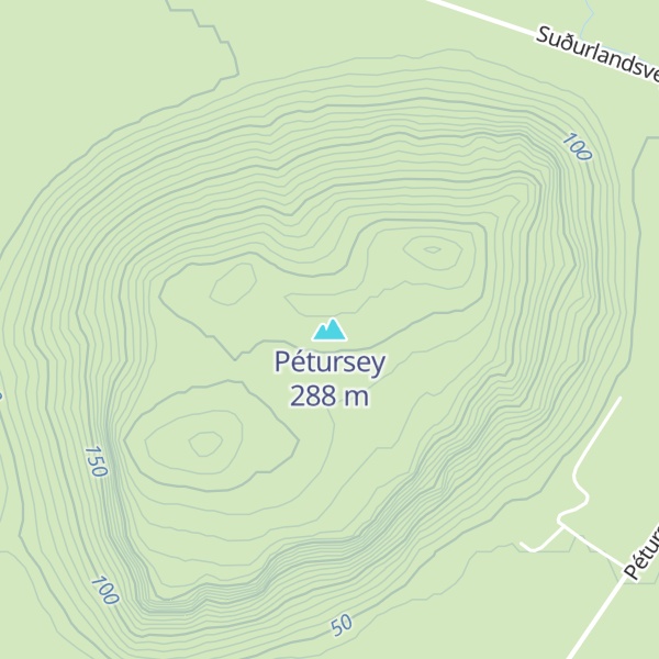 Map of Pétursey