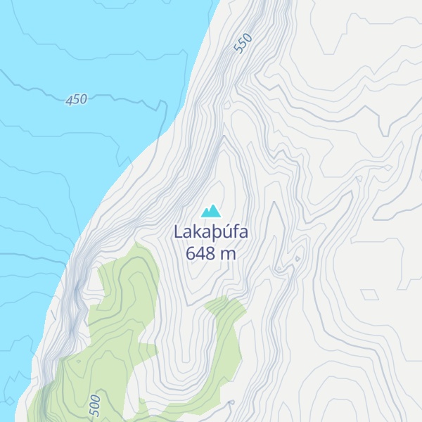 Map of Lakaþúfa