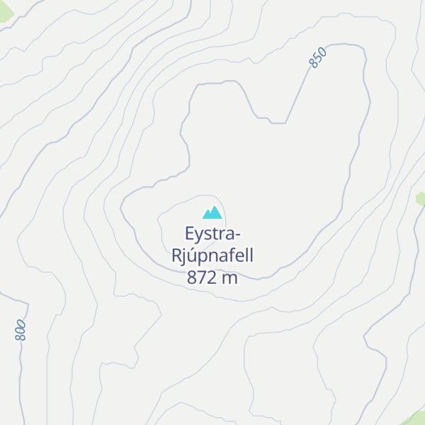 Map of Eystra-Rjúpnafell