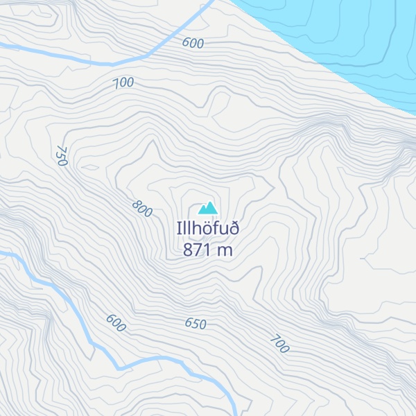Map of Illhöfuð