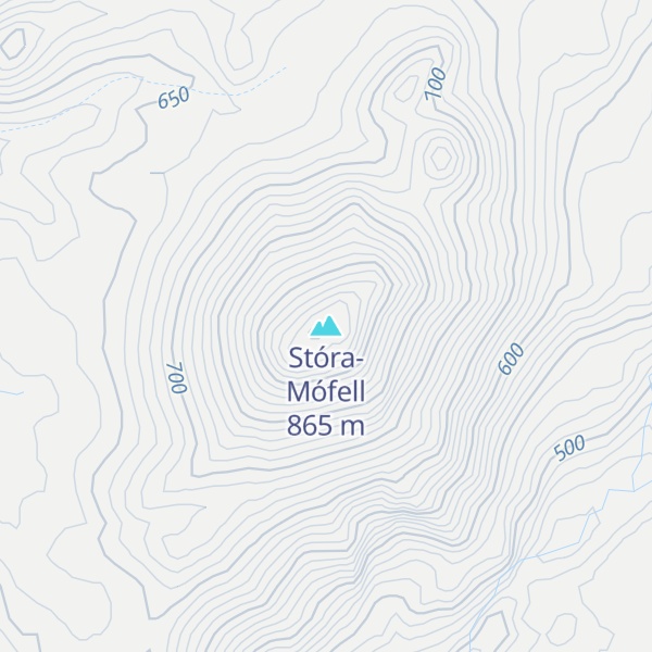 Map of Stóra-Mófell