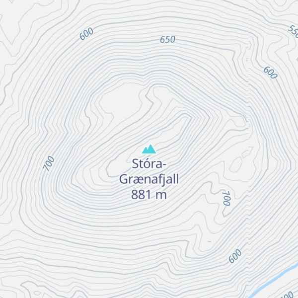 Map of Stóra-Grænafjall