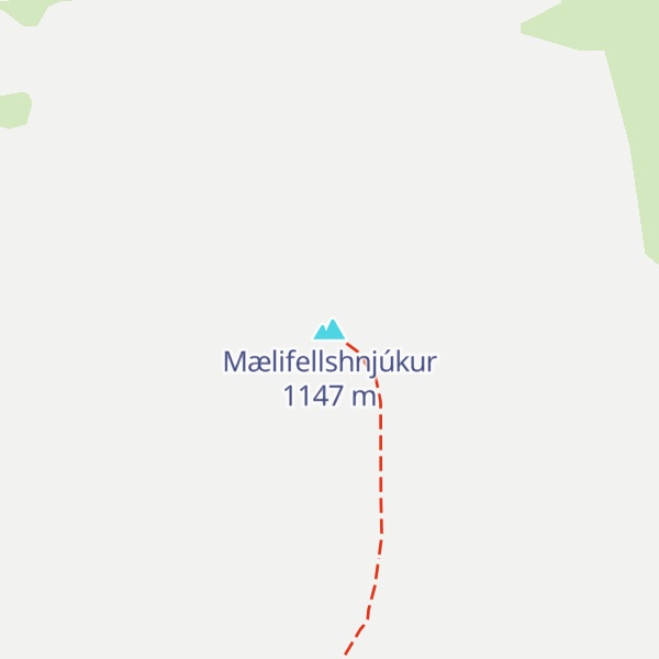 Map of Mælifellshnjúkur