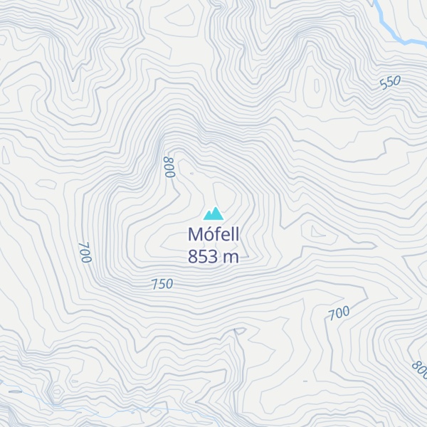 Map of Mófell