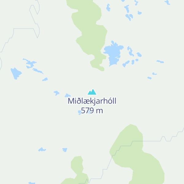 Map of Miðlækjarhóll