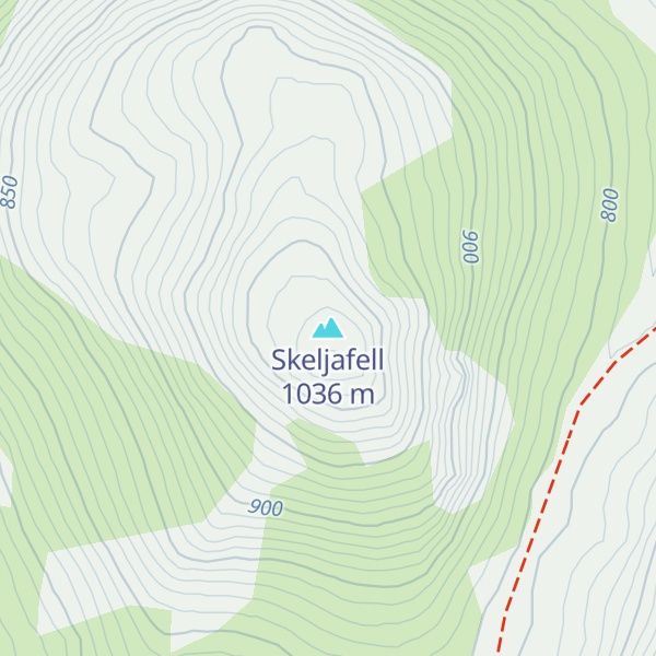 Map of Skeljafell