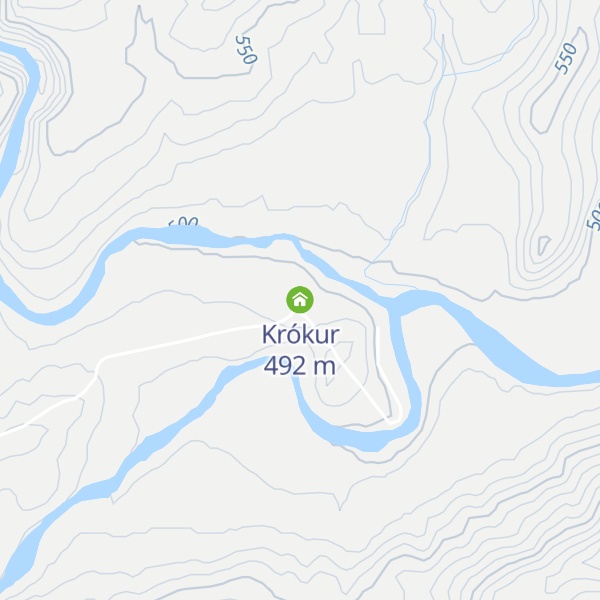 Map of Krókur
