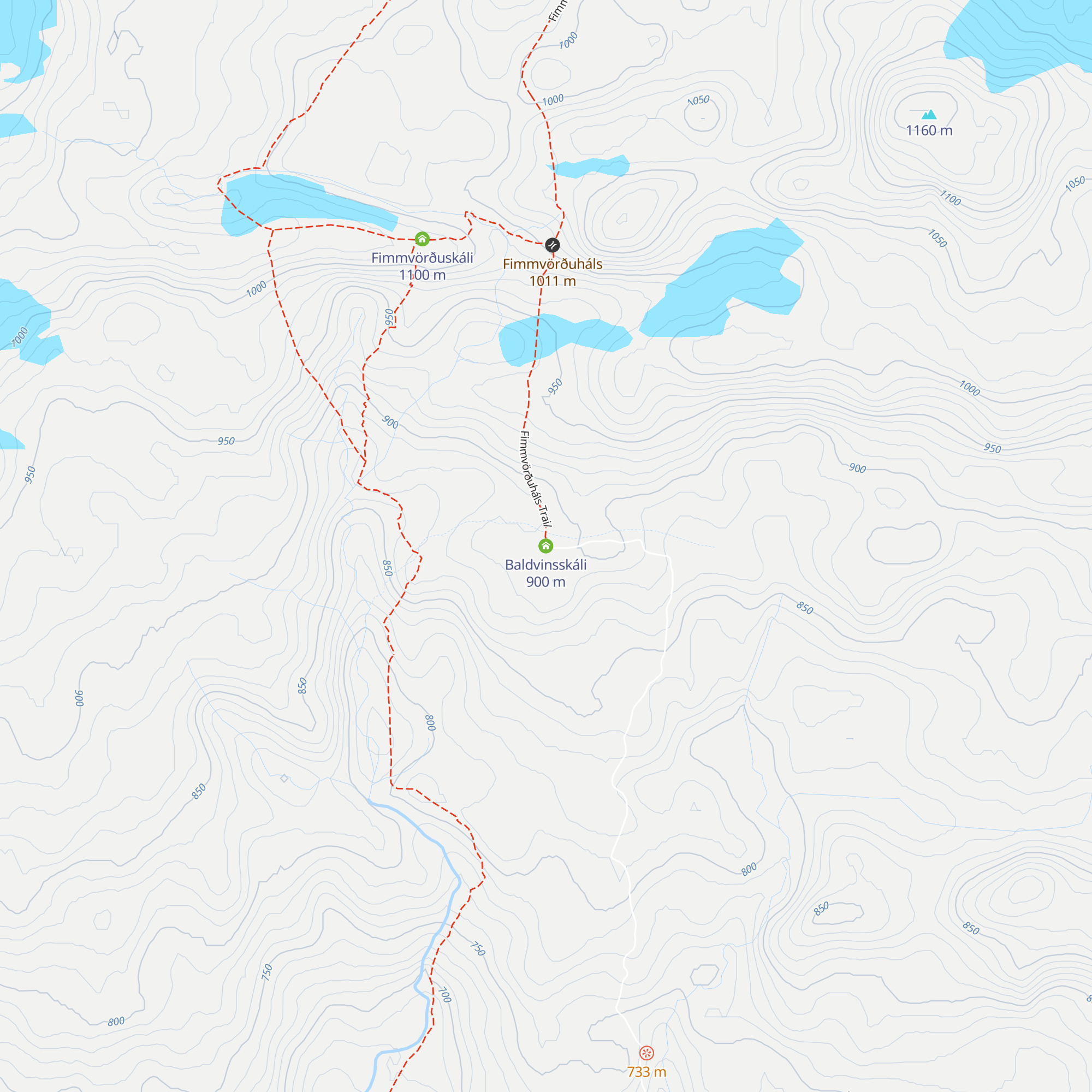Baldvinsskáli map