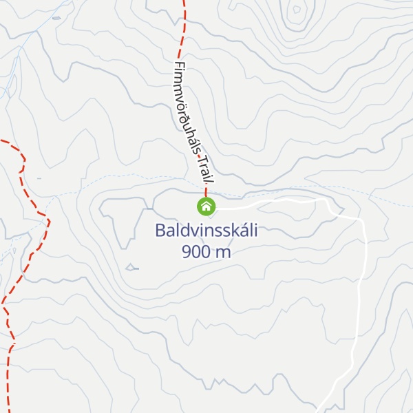 Map of Baldvinsskáli