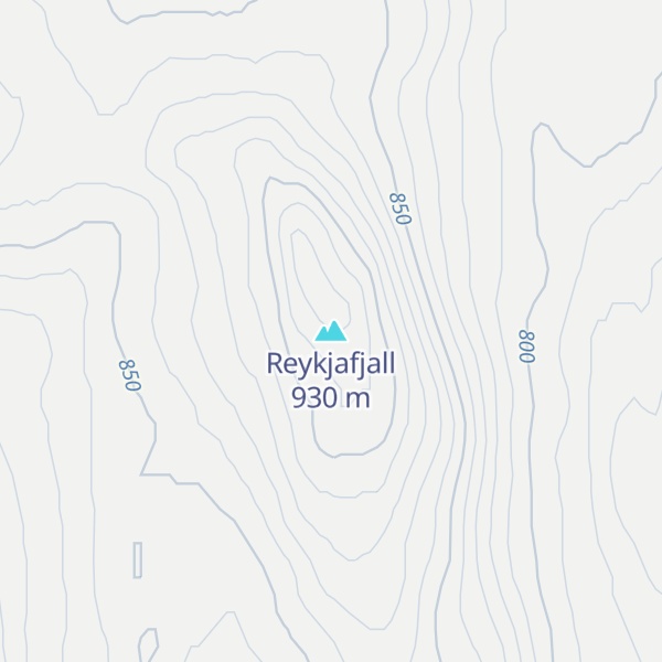 Map of Reykjafjall