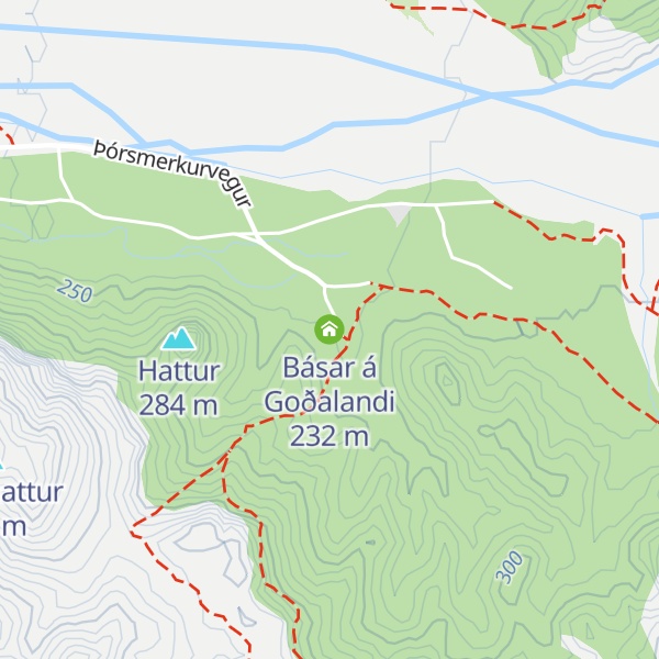 Map of Básar á Goðalandi
