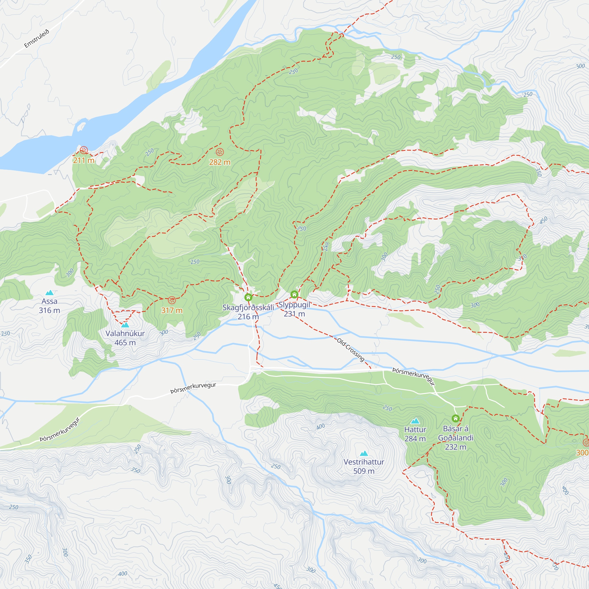 Slyppugil map
