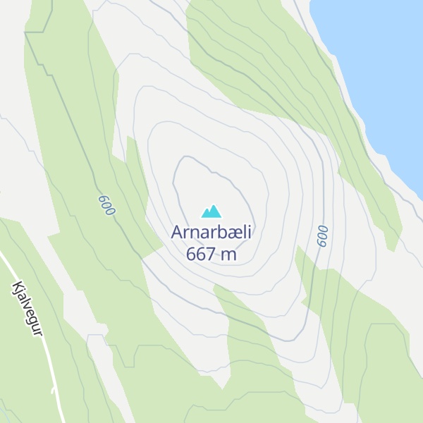 Map of Arnarbæli