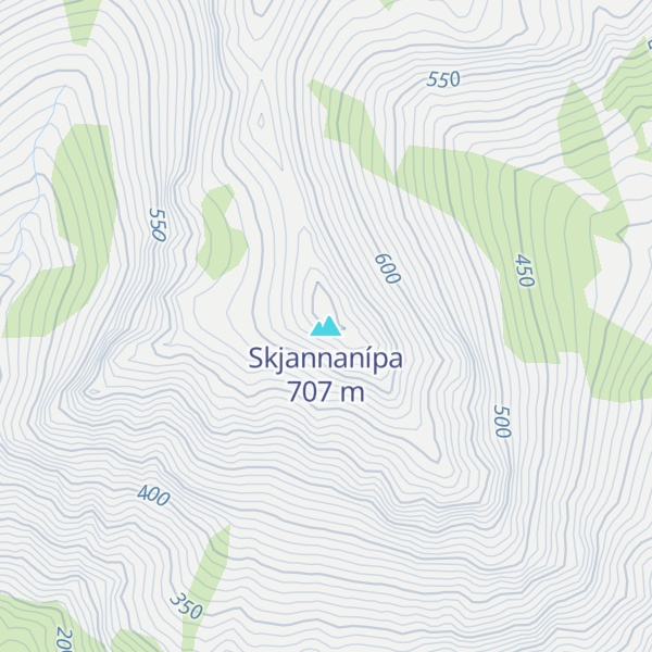 Map of Skjannanípa