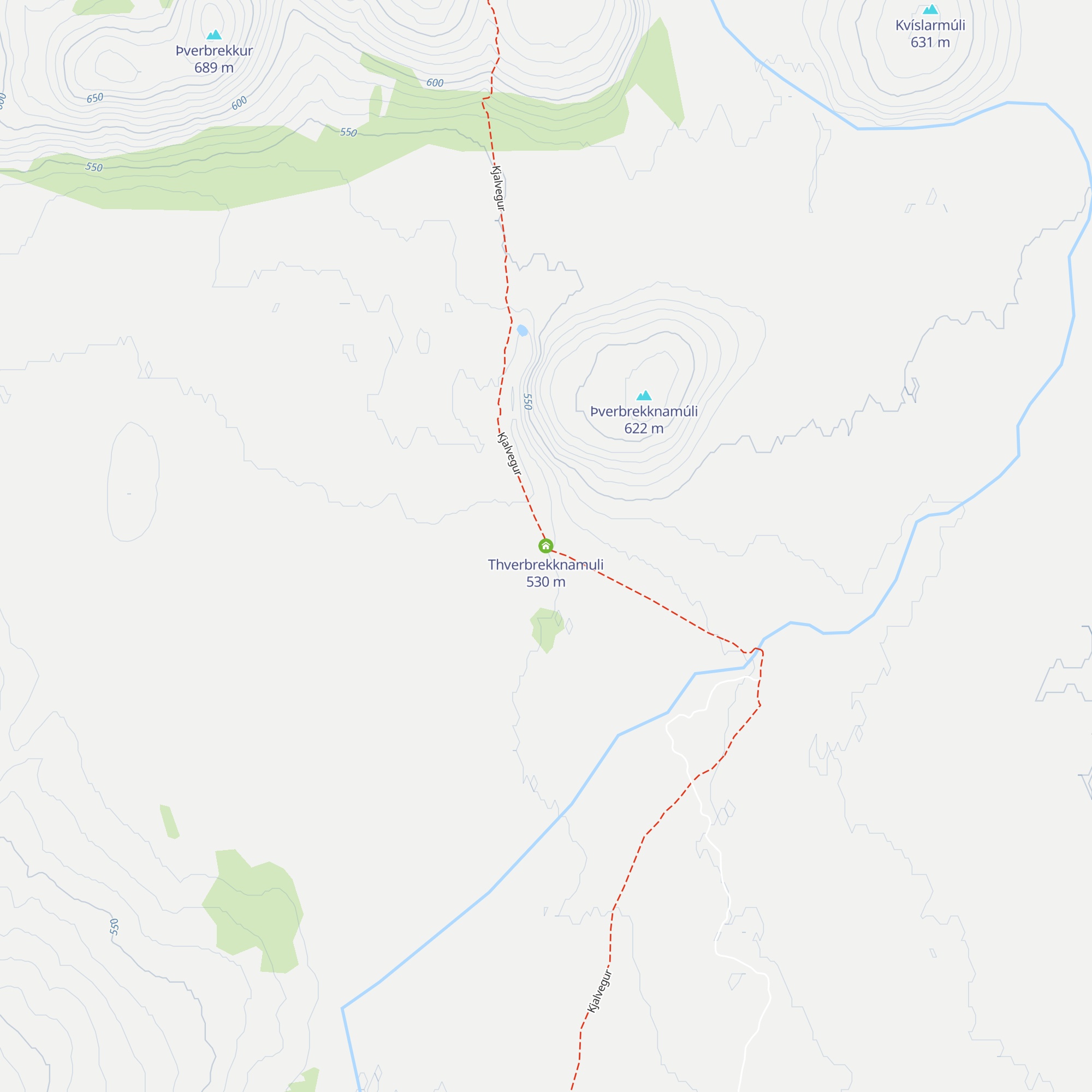 Thverbrekknamuli map