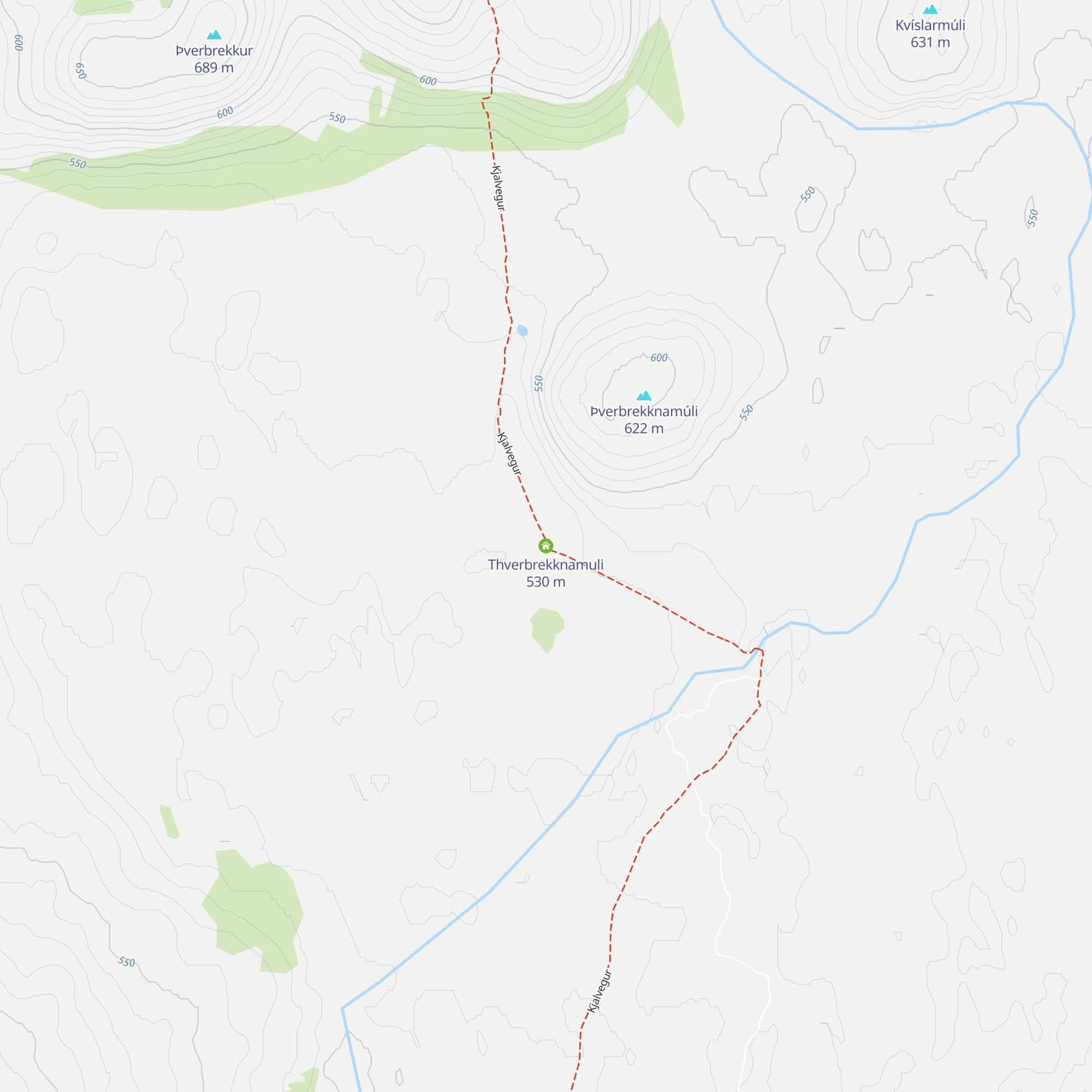 Thverbrekknamuli map