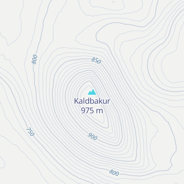 Map of Kaldbakur