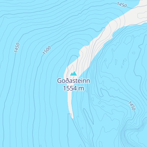Map of Goðasteinn