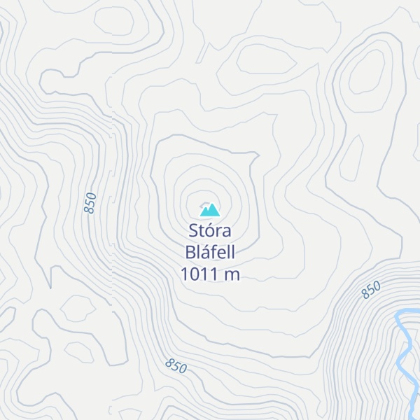 Map of Stóra Bláfell