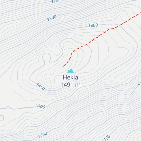 Map of Hekla