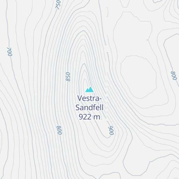Map of Vestra-Sandfell