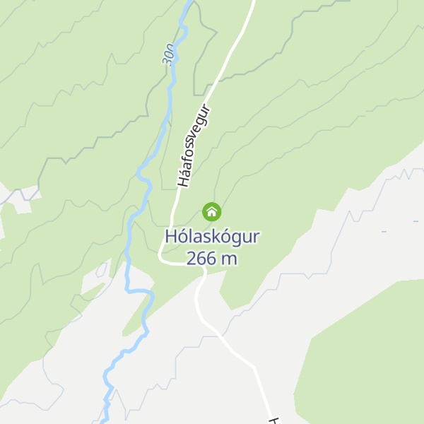 Map of Hólaskógur