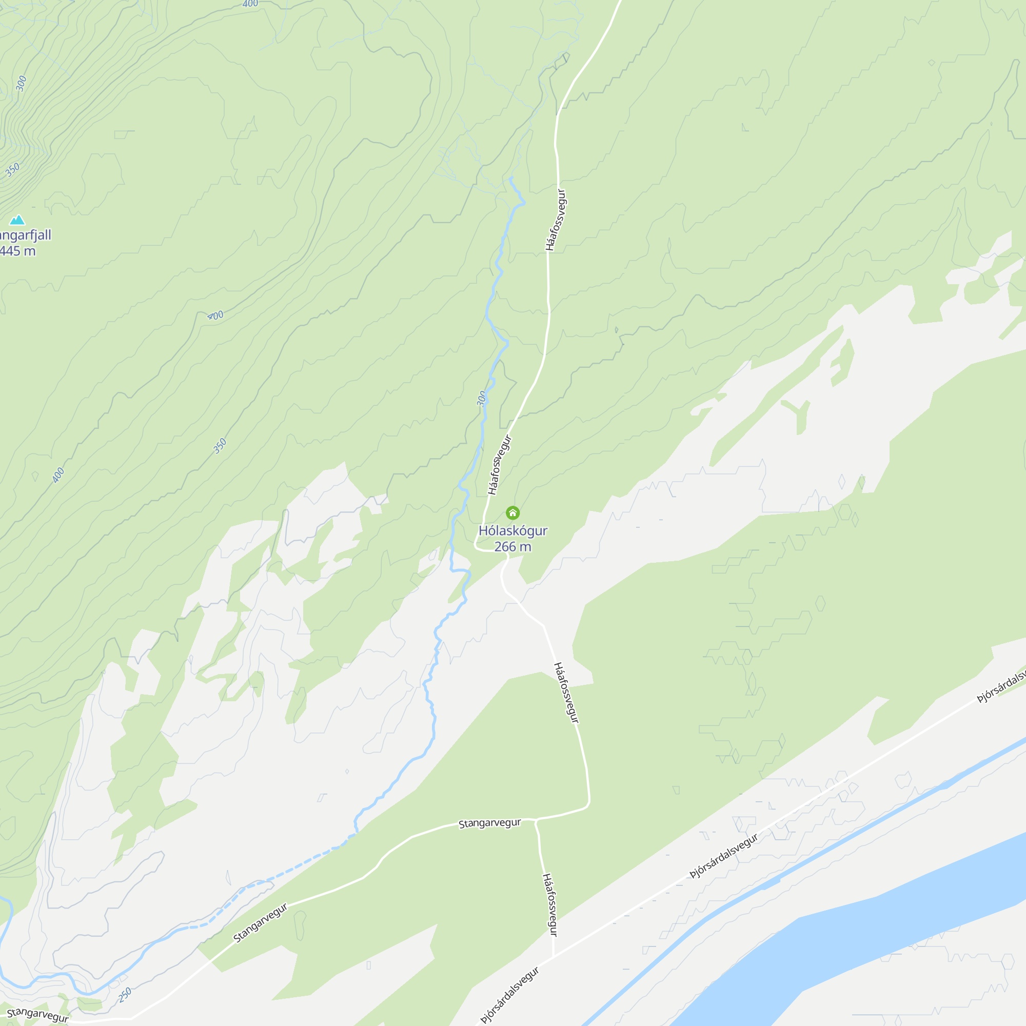 Hólaskógur map