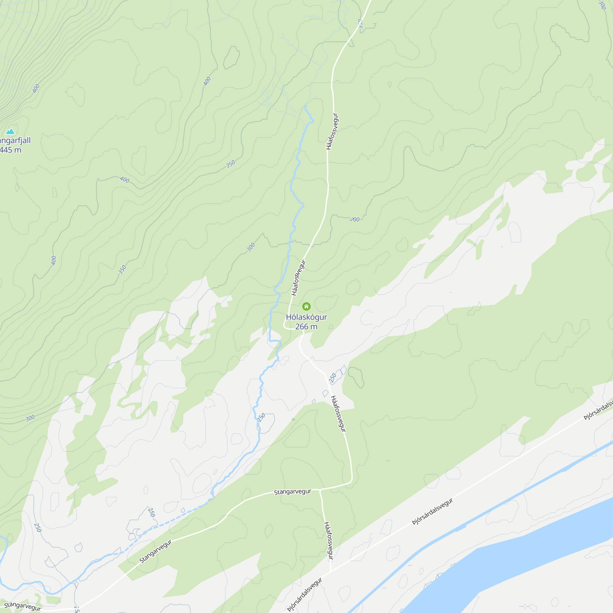 Hólaskógur map