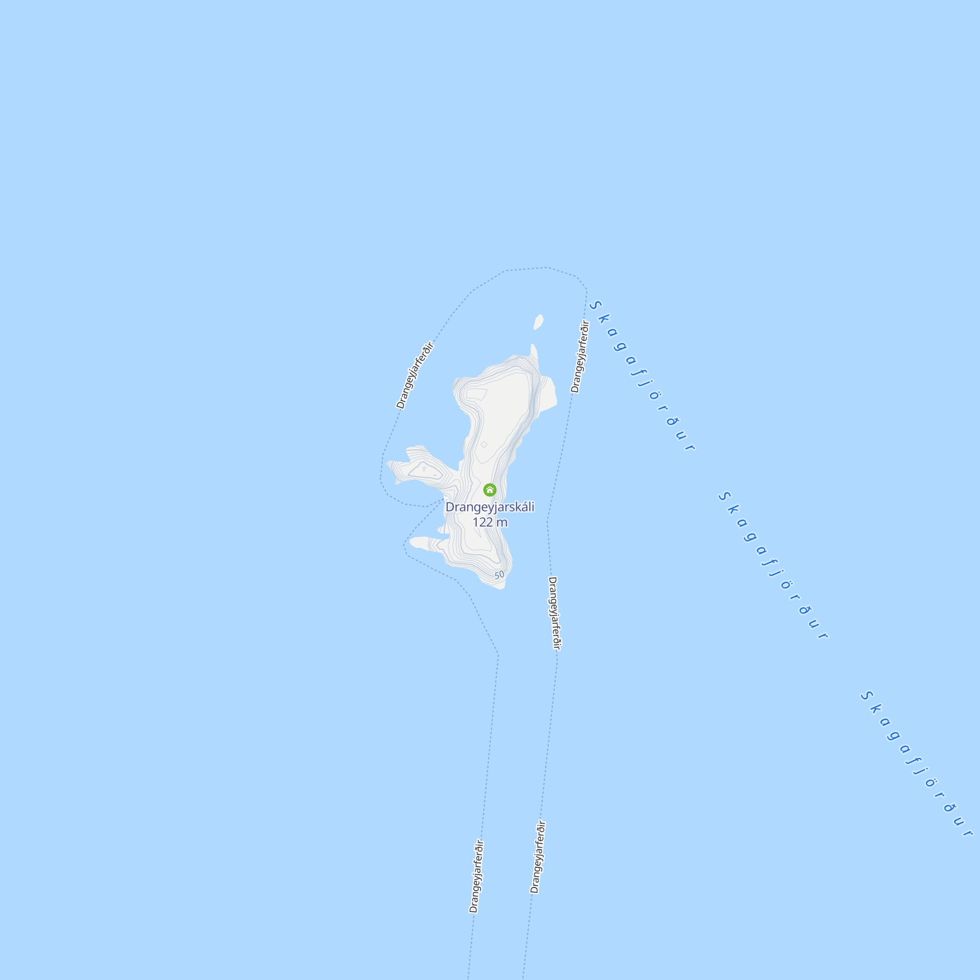 Drangeyjarskáli map