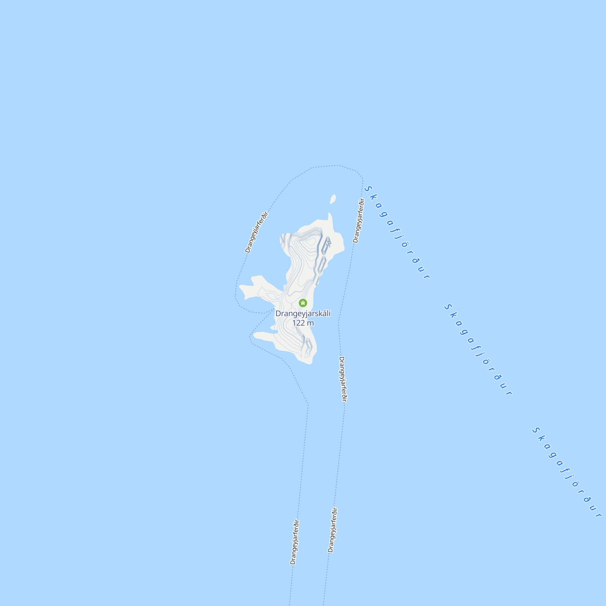 Drangeyjarskáli map