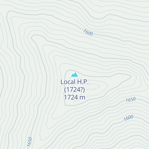 Map of Local H.P. (1724?)