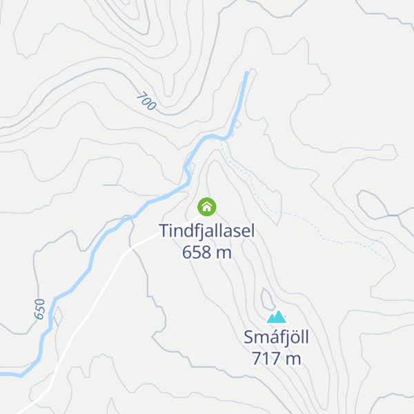 Map of Tindfjallasel