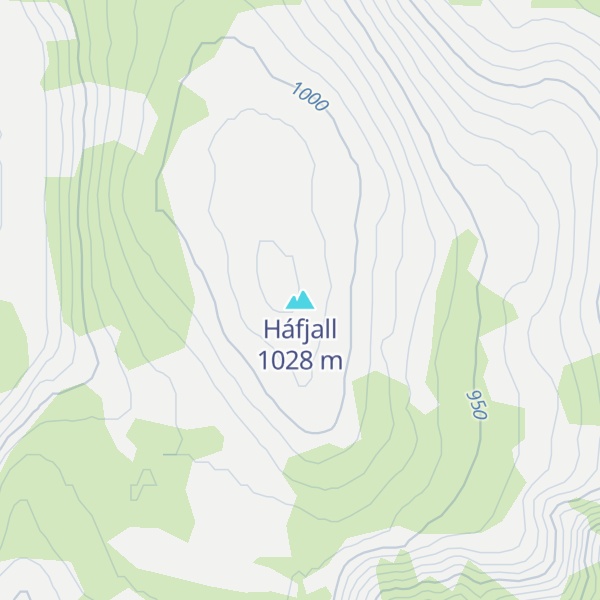 Map of Háfjall