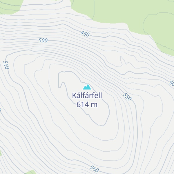 Map of Kálfárfell
