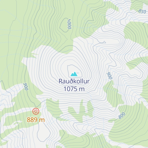 Map of Rauðkollur