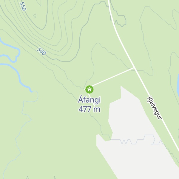 Map of Áfangi