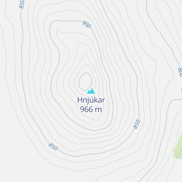 Map of Hnjúkar