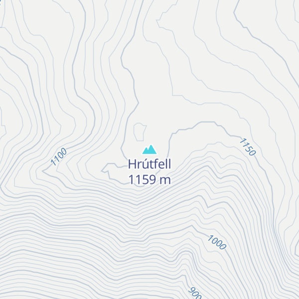 Map of Hrútfell