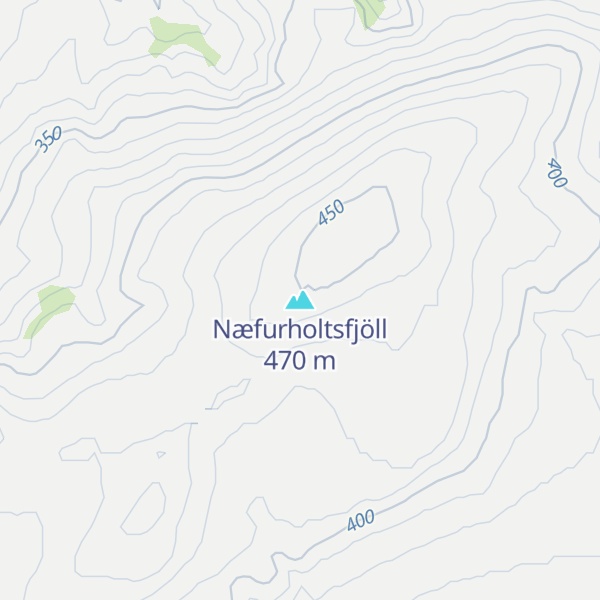 Map of Næfurholtsfjöll