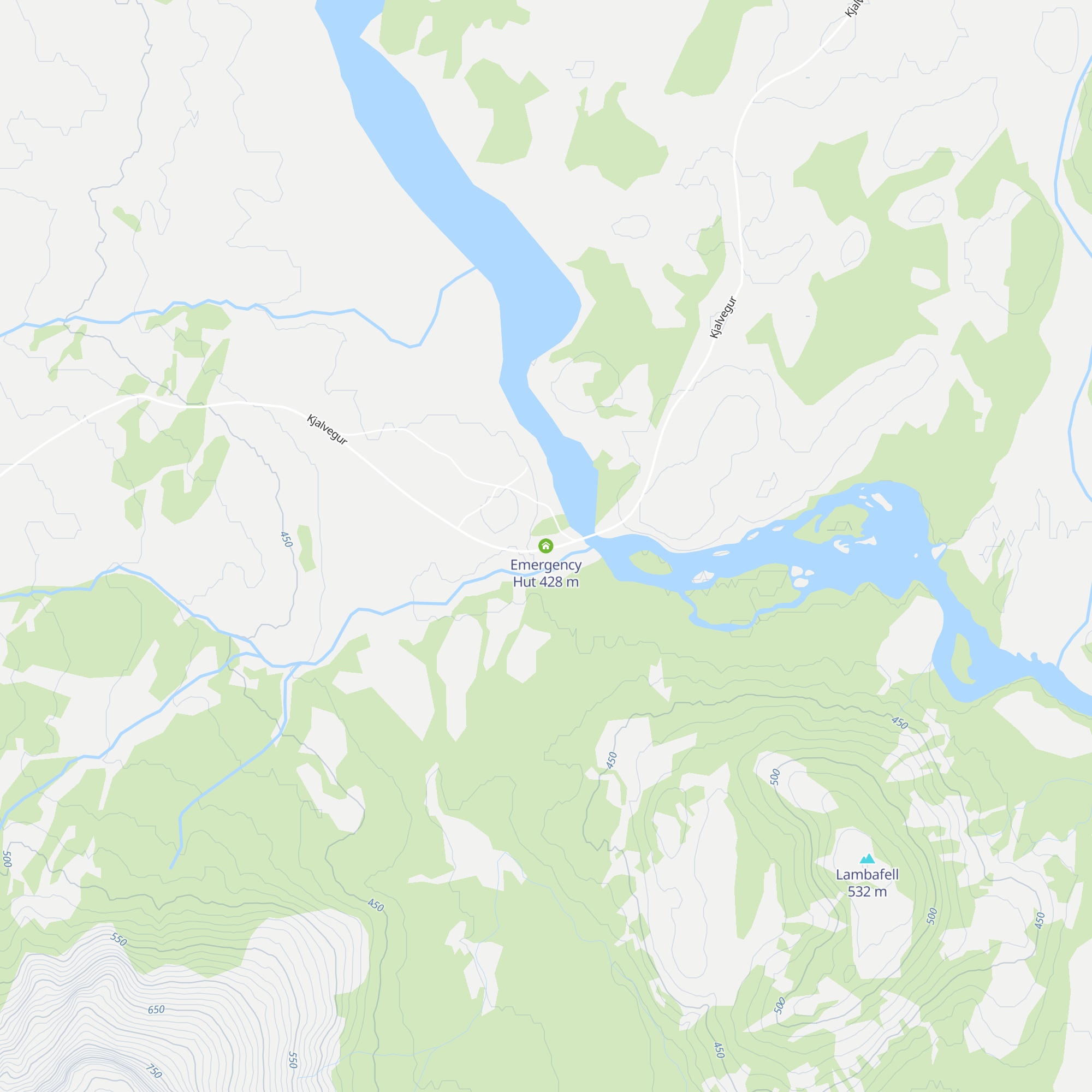 Emergency Hut map