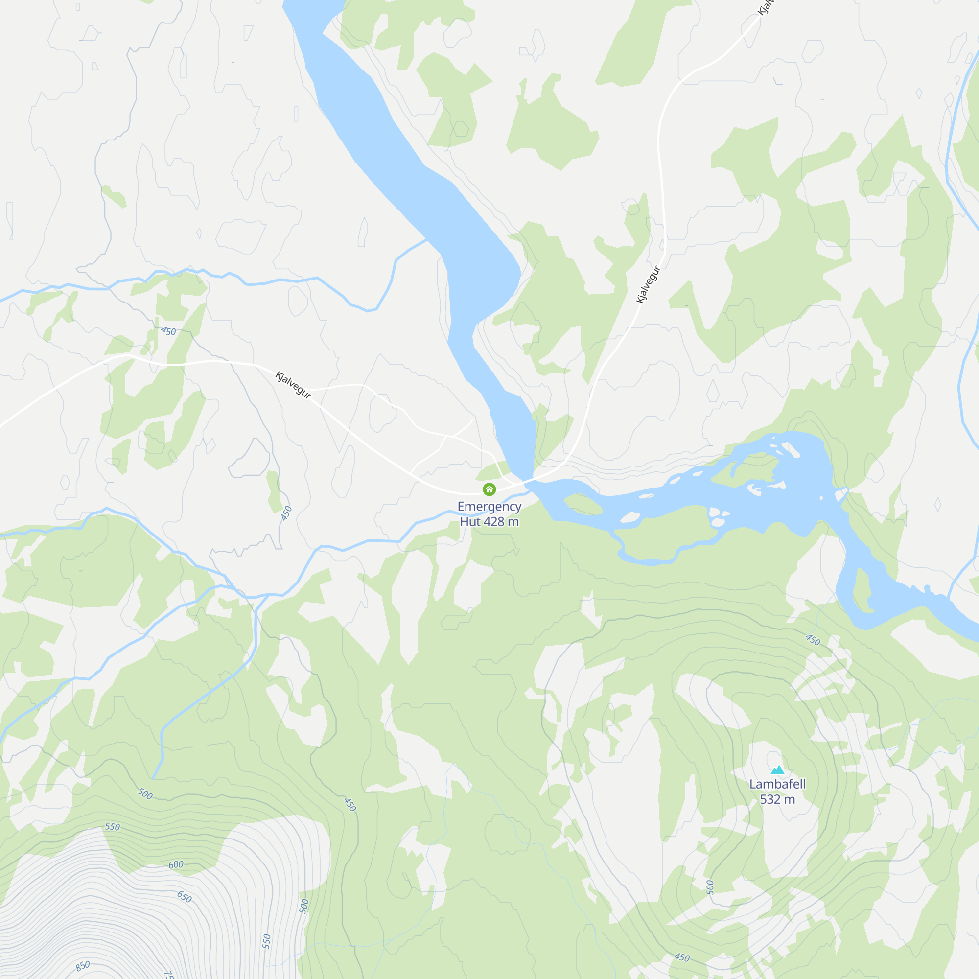 Emergency Hut map