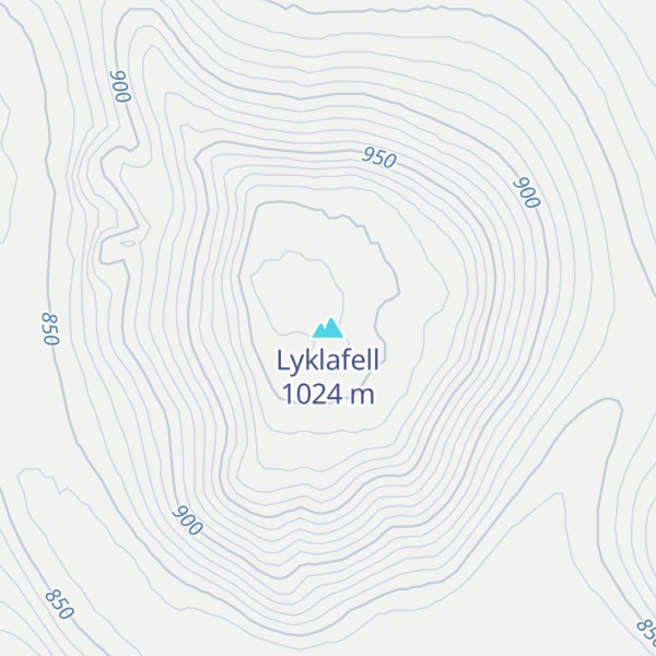 Map of Lyklafell