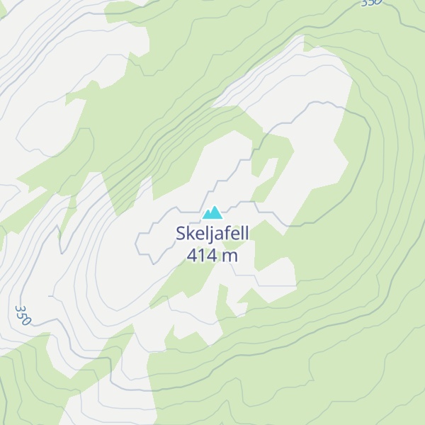 Map of Skeljafell