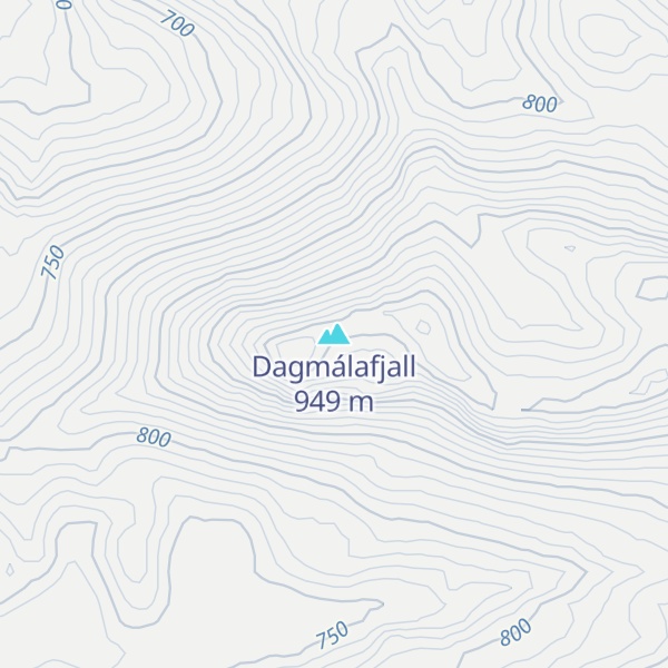 Map of Dagmálafjall