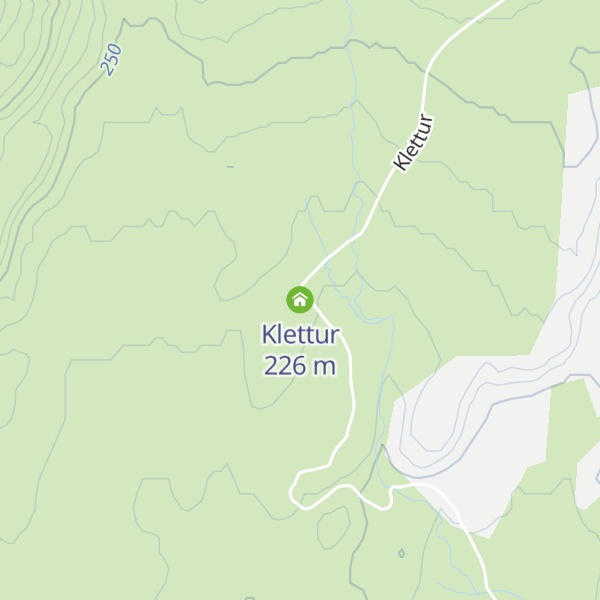 Map of Klettur